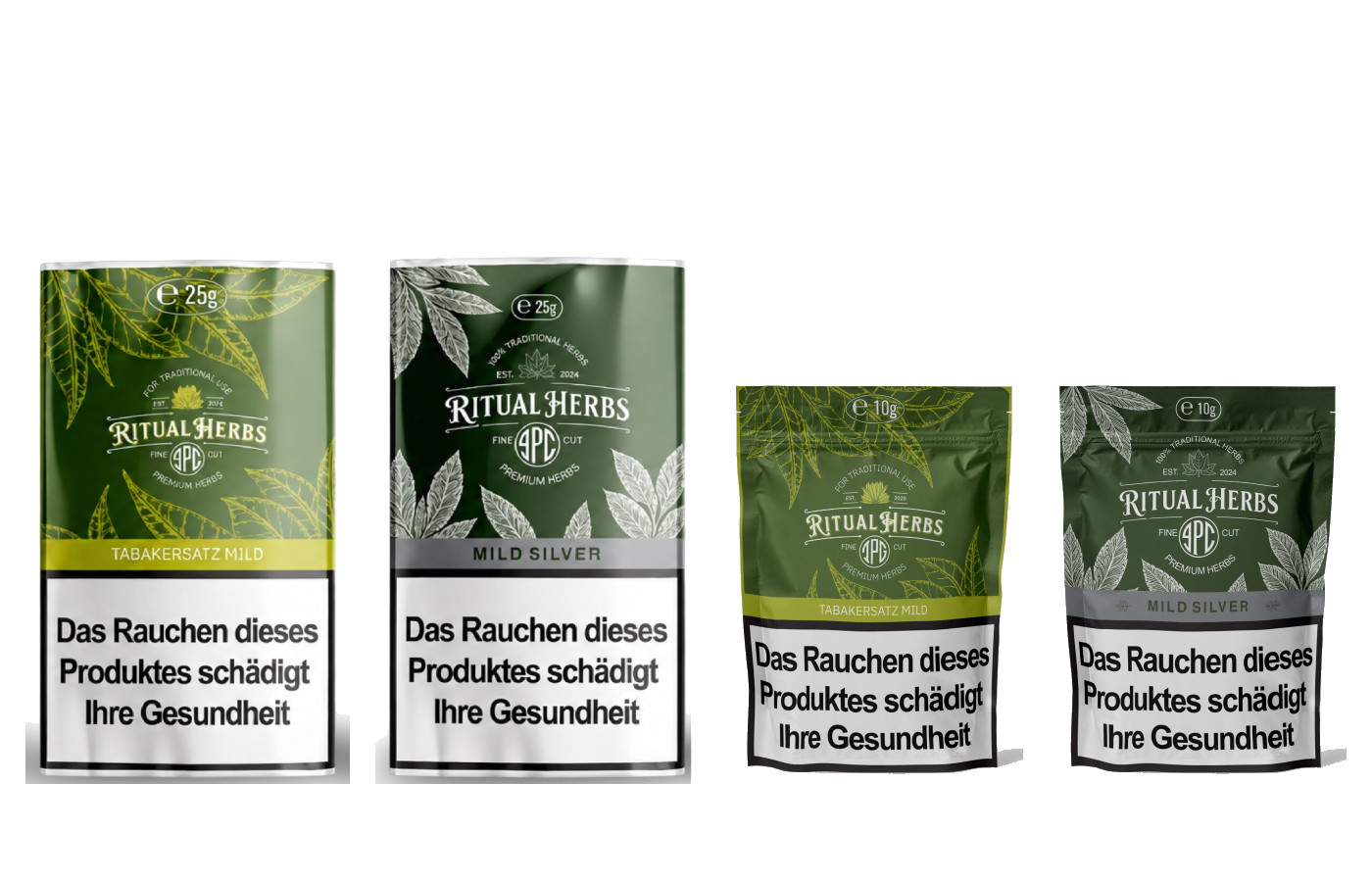 Ritual Herbs Feinschnitt: Mild und Mild Silver, je 25 g und 10 g